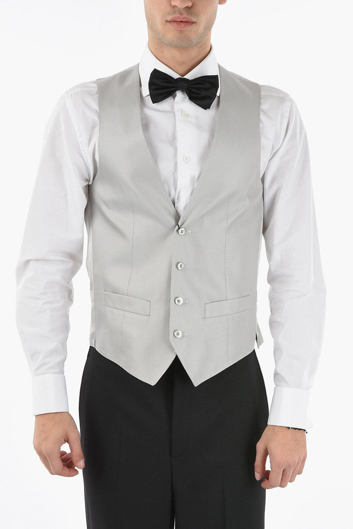 Other - Corneliani CC COLLECTION V - neck CERIM.REFINED Waistcoat - 7900176510194 - Ask Me Wear