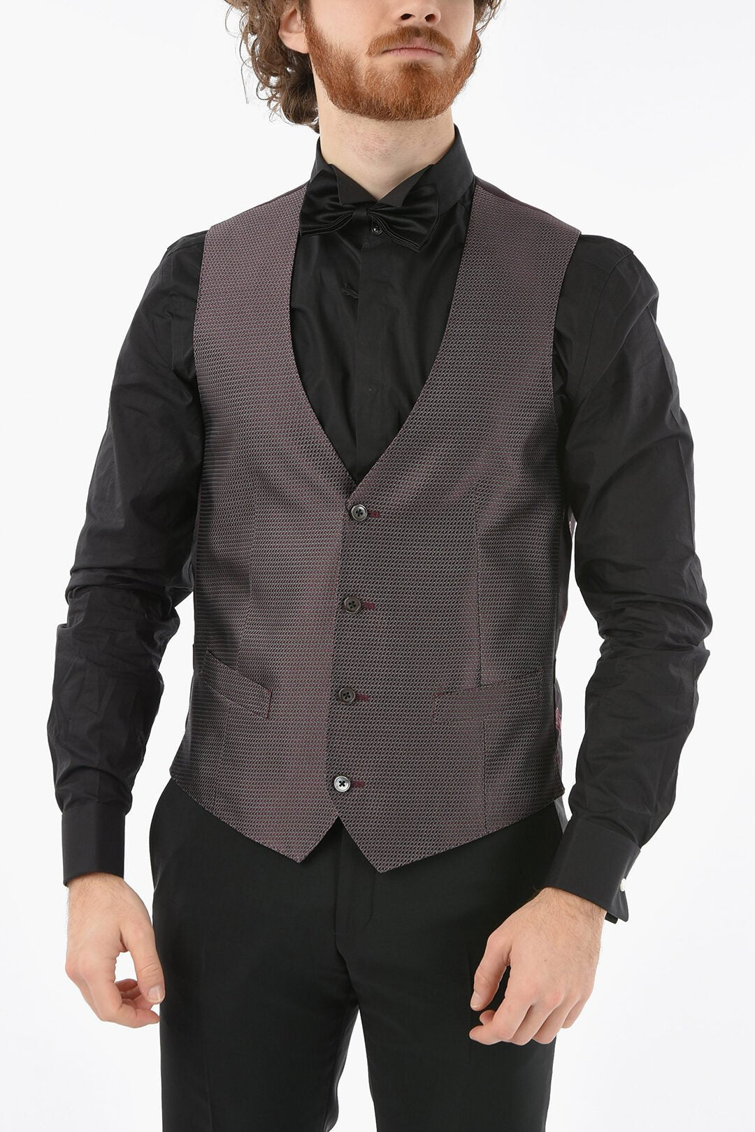 Other - Corneliani Patterned Silk CERIM.ACADEMY Waistcoat - 8703006080497 - Ask Me Wear