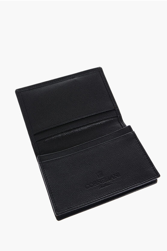 Accessories - Wallets & Card Holders - Corneliani Saffiano Leather Bifold Card holder - 9990000678938 - Ask Me Wear