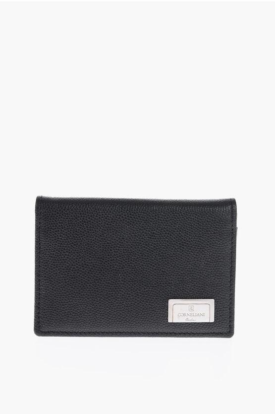 Accessories - Wallets & Card Holders - Corneliani Saffiano Leather Bifold Card holder - 9990000678938 - Ask Me Wear