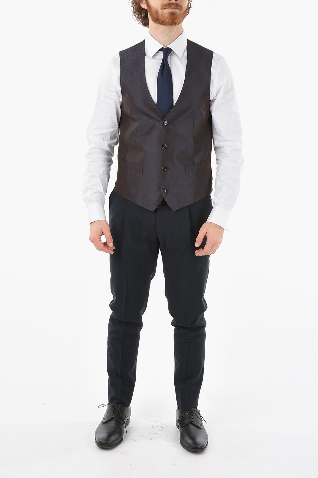 Other - Corneliani Silk 4 - Buttons ACADEMY CERIMONIA Waistcoat - 8703005880494 - Ask Me Wear