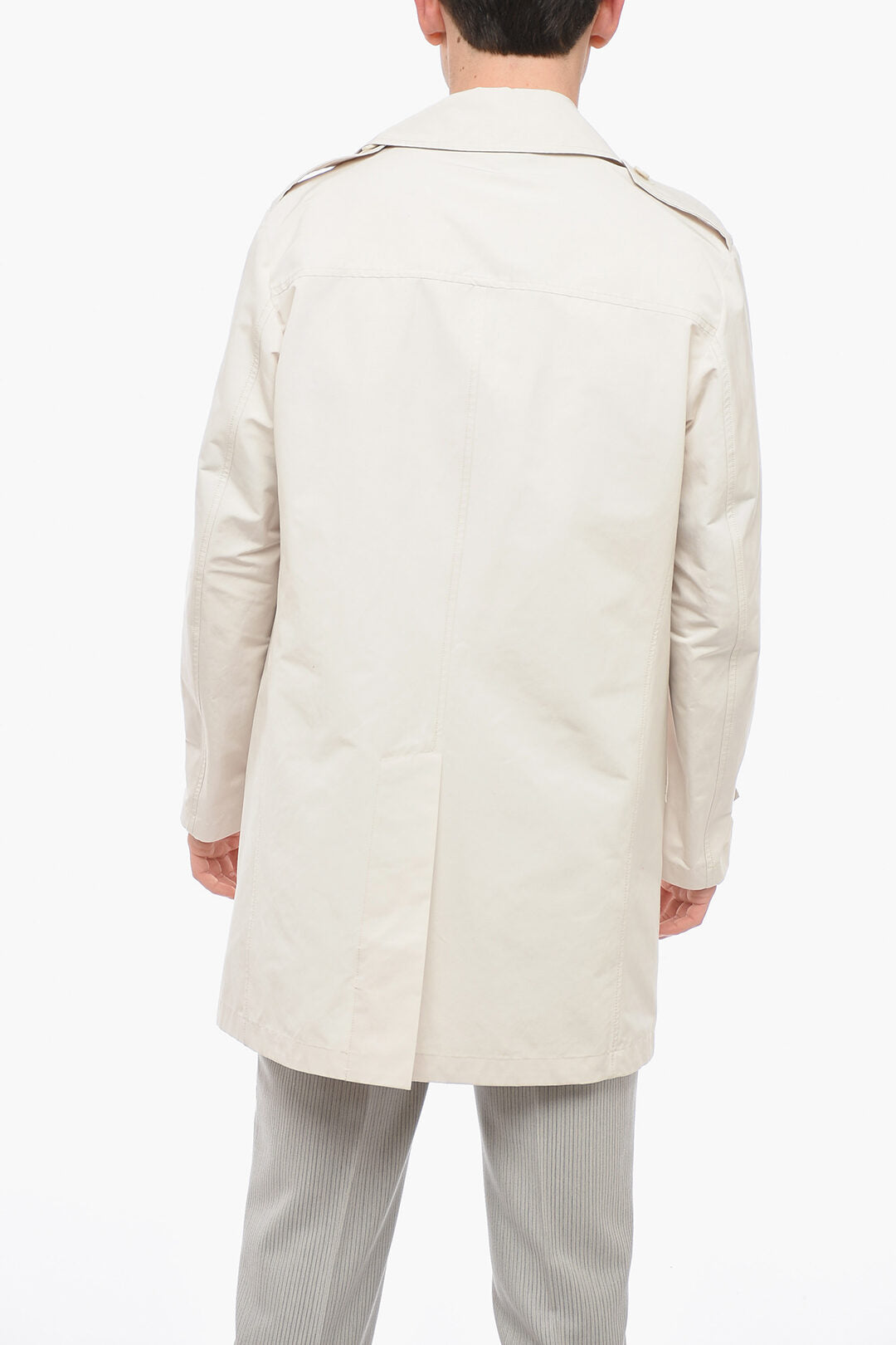 Aspesi Cotton Blend TITANIO Unlined Trench Coat