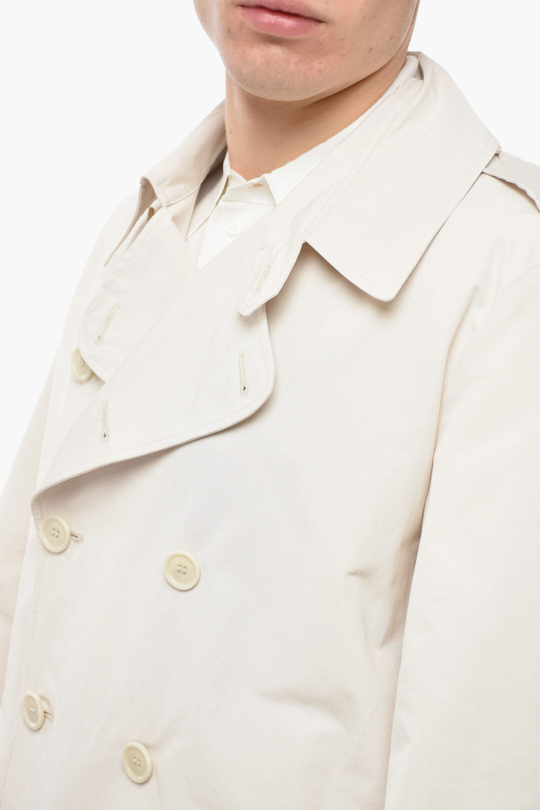 Aspesi Cotton Blend TITANIO Unlined Trench Coat