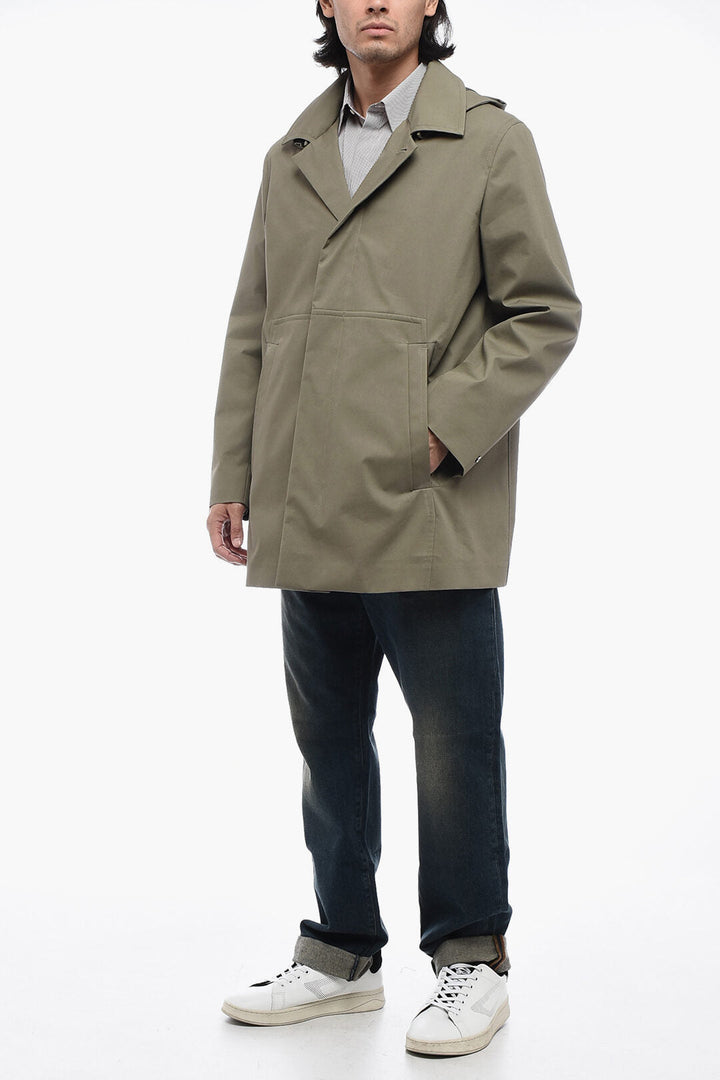 Corneliani Cotton-blended Trench with Removable Hood