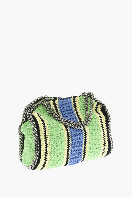 Stella McCartney Crochet Tote Bag with Chain Shoulder Strap