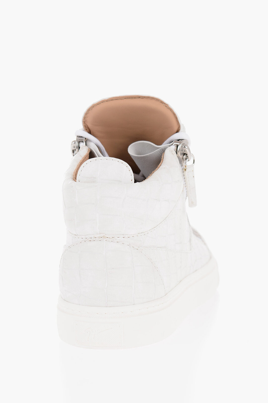 Giuseppe Zanotti Crocodile Faux Leather Effect High-Top Sneakers