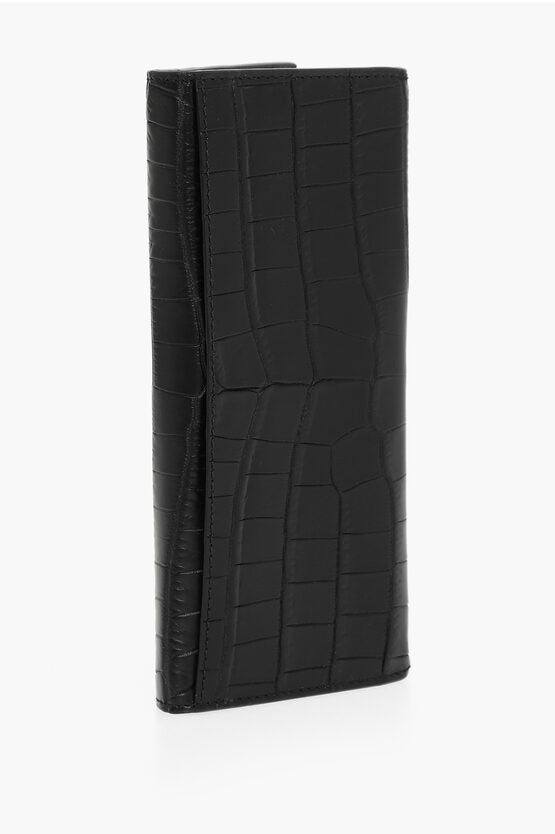 Bottega Veneta Crocodile Leather Bifold Wallet