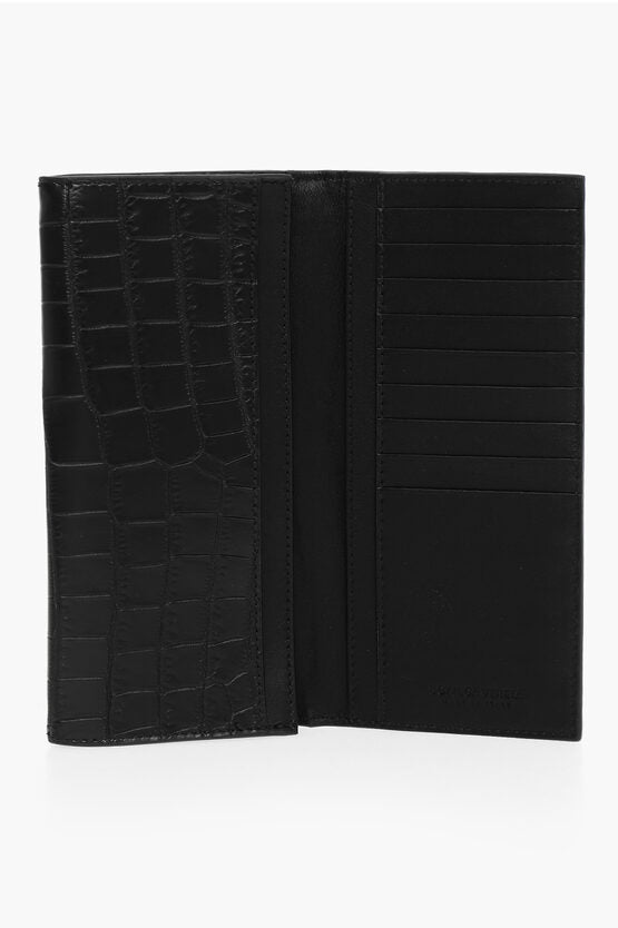 Bottega Veneta Crocodile Leather Bifold Wallet