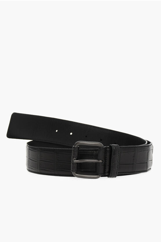 Bottega Veneta Crocodile Leather SOFT Belt 85 Belts