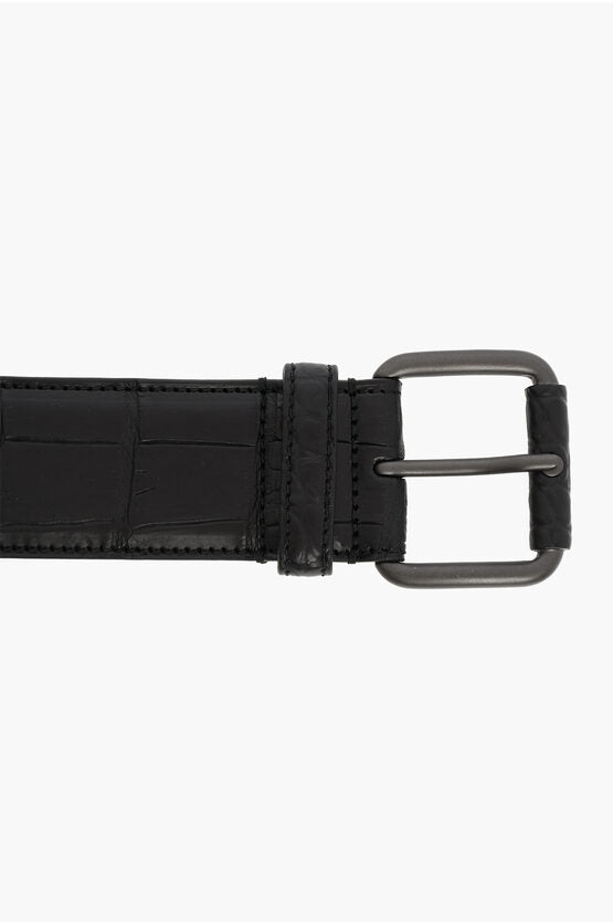 Bottega Veneta Crocodile Leather SOFT Belt 85 Belts