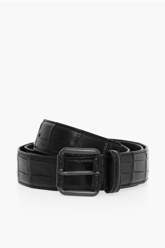 Bottega Veneta Crocodile Leather SOFT Belt 85 Belts