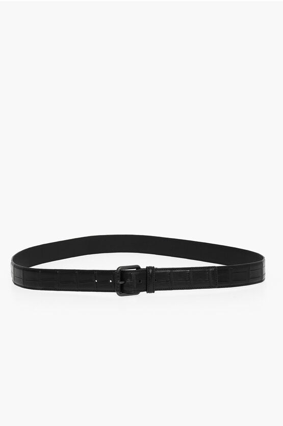 Bottega Veneta Crocodile Leather SOFT Belt 85 Belts