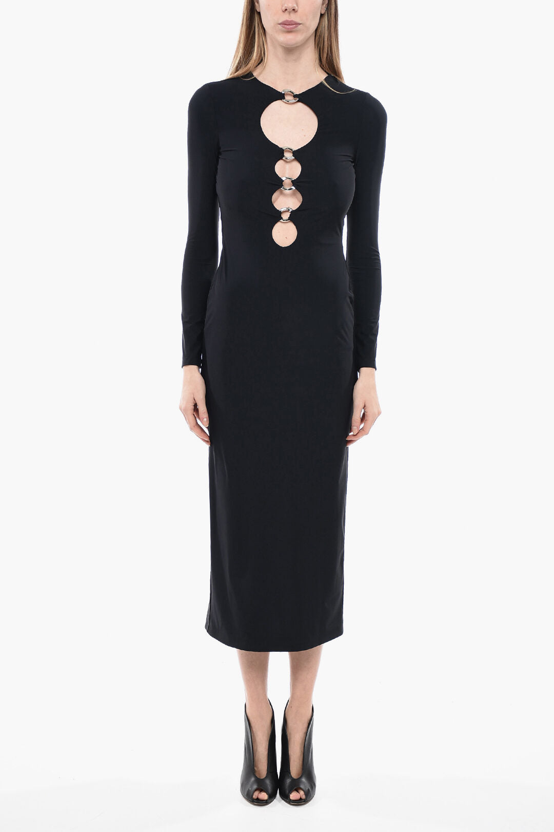 Burberry Cut-out CORINNE Sheath Dress with Metal Rings