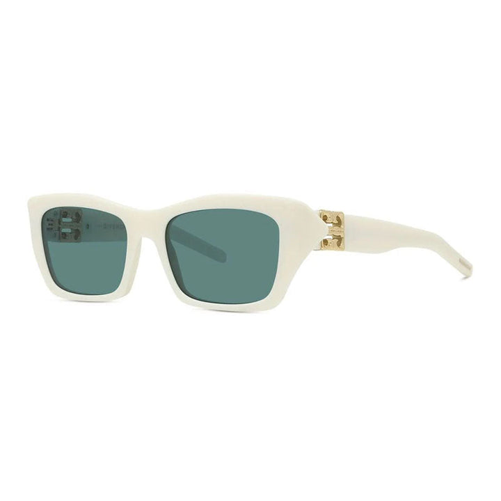 Givenchy Sunglasses Cat Eye Full Rim, White Frame and Green Lens GV40103I21N
