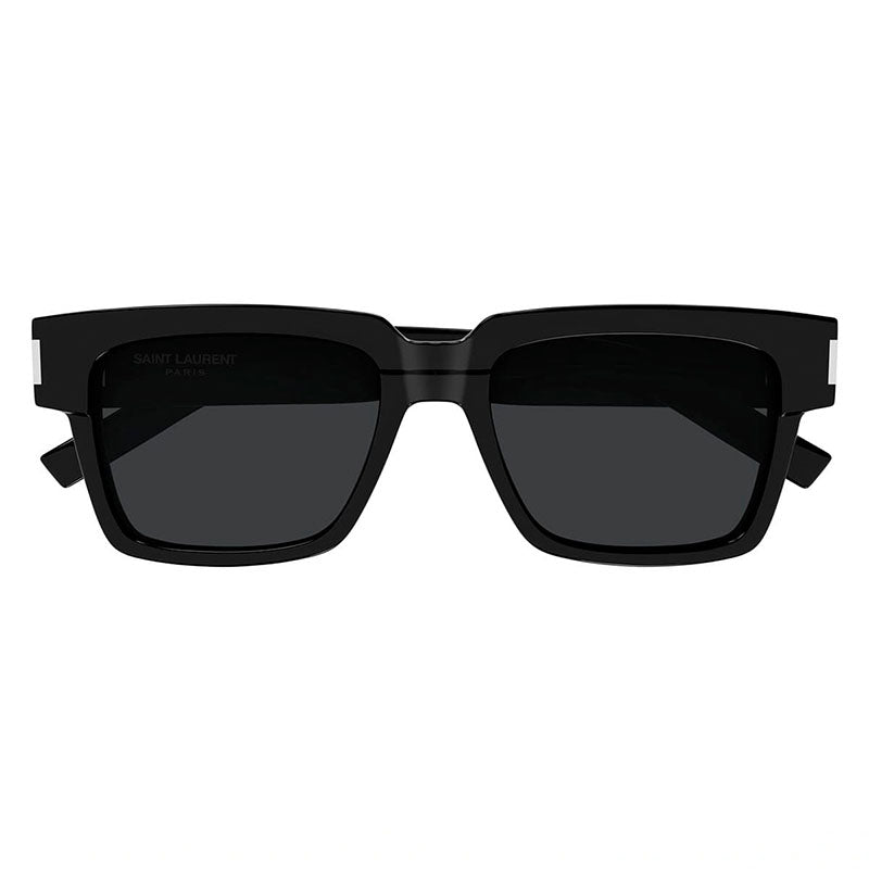 Saint Laurent Sunglasses Square Full Rim, Black Frame and Black Lens SL732001