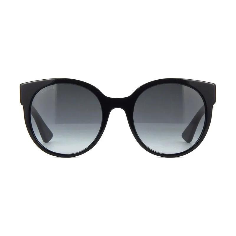 Gucci Sample Sale | Gucci Sunglasses Round Full Rim, Black Frame And Grey Gradient Lens Gg0035S001 - Sunglasses | Designer outlet