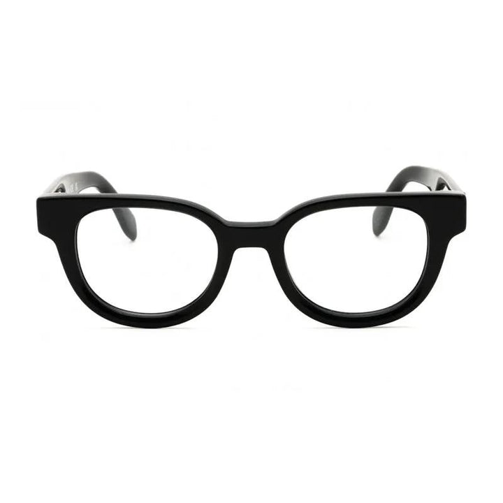 Palm Angels Eyeglasses Round Full Rim, Black Frame And Clear Demo Lenses Lens Perj01Bstyle1B1000