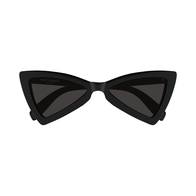 Saint Laurent Sunglasses Cat Eye Full Rim, Shiny Black Frame and Black Lens SL207JERRY005