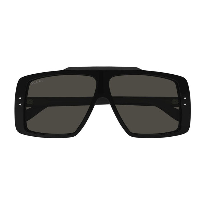 Gucci Sunglasses Square Full Rim, Black Frame and Grey Lens GG1369S001