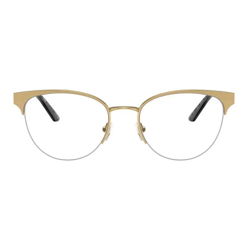 Versace Sample Sale | Versace Eyeglasses Cat Eye Semi Rim, Gold Frame And Clear Demo Lenses Lens Ve12971002 - Cat Eye Optical | Designer outlet