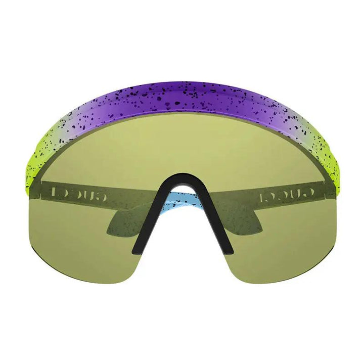 Gucci Sunglasses Shield Semi Rim, Violet Shaded Green Frame And Light Green Lens Gg1477S001