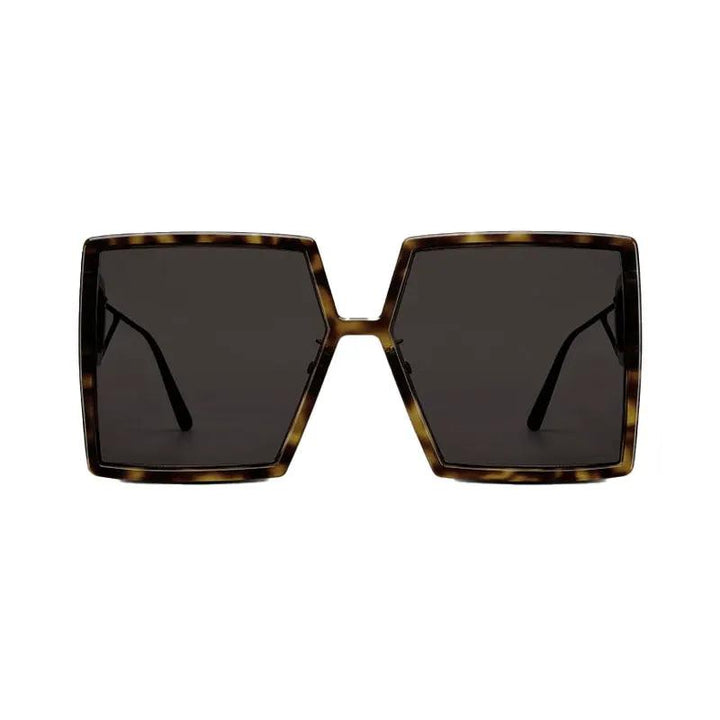 Dior Sunglasses Square Full Rim, Dark Havana Frame And Grey Mirror Lens 30Montaignesu20A5