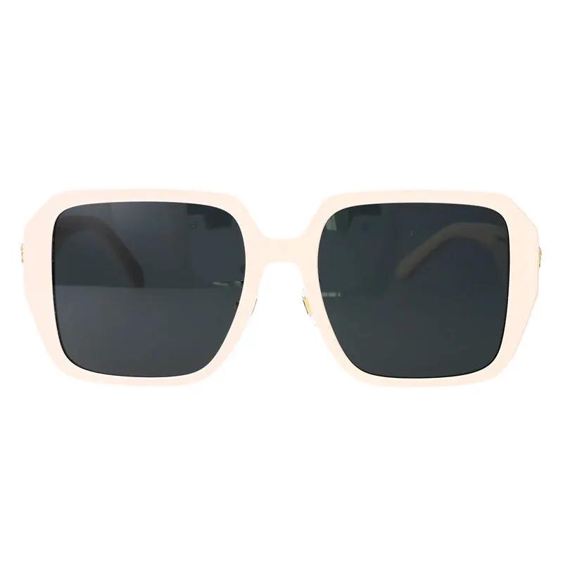 Versace Sunglasses Square Full Rim, Ivory White Frame And Dark Grey Lens Ve4472D548487