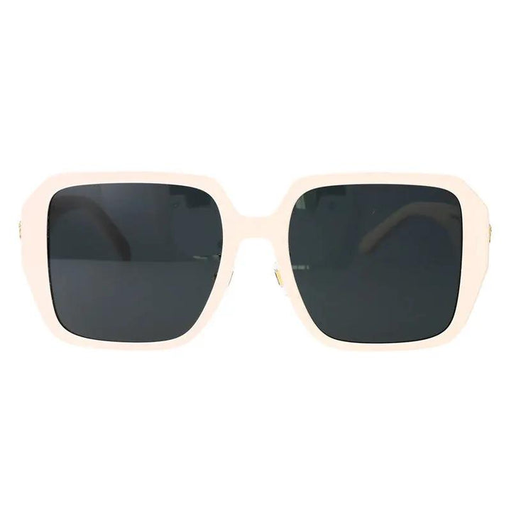 Versace Sunglasses Square Full Rim, Ivory White Frame And Dark Grey Lens Ve4472D548487