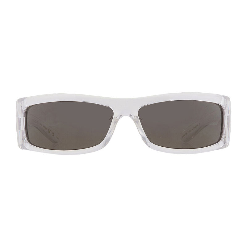 Gucci Sunglasses Rectangle Full Rim, Transparent Frame and Grey Lens GG1492SA002