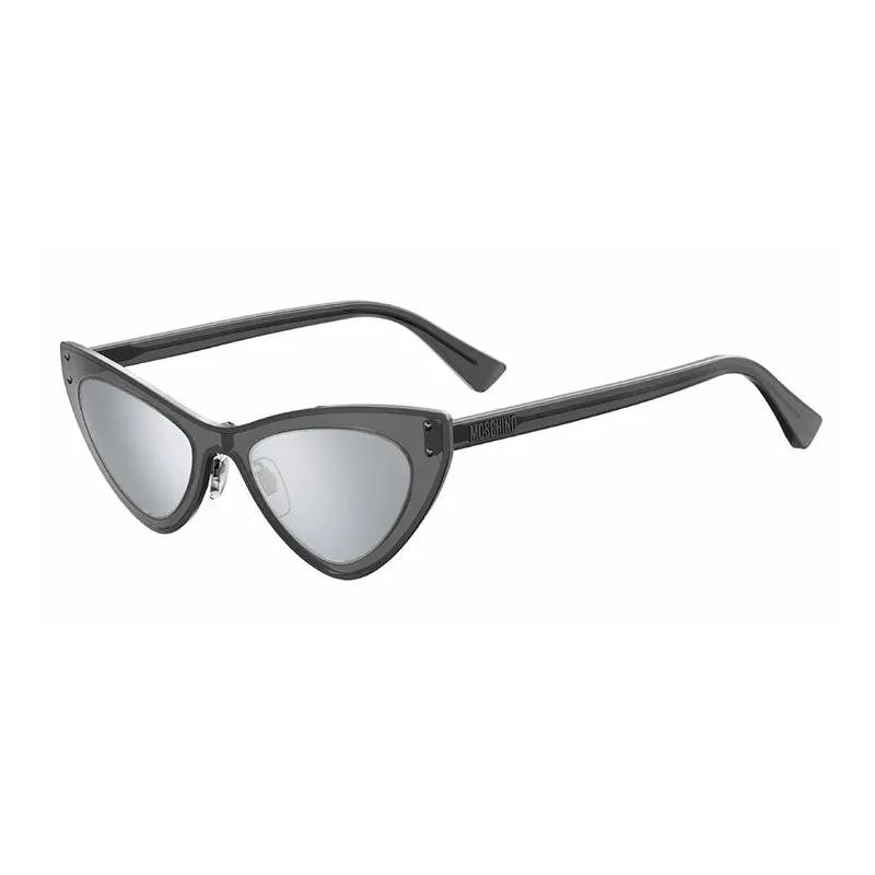 Moschino Sample Sale | Moschino Sunglasses Cat Eye Full Rim, Transparent Ruthenium Frame And Silver Mirror Lens Mos051/s0V81T4 - Cat Eye Sunglasses | Designer outlet