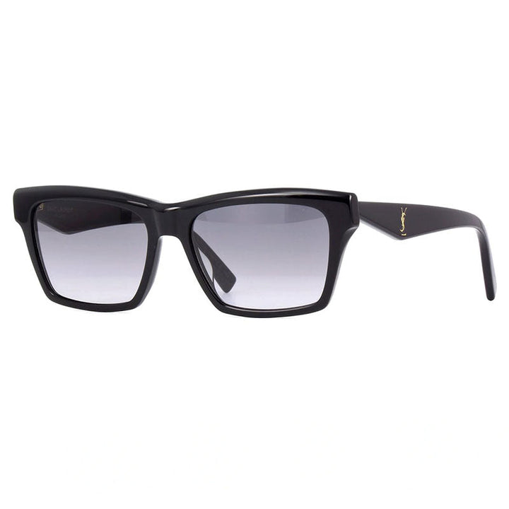 Saint Laurent Sunglasses Square Full Rim, Black Frame and Grey Lens SLM104001