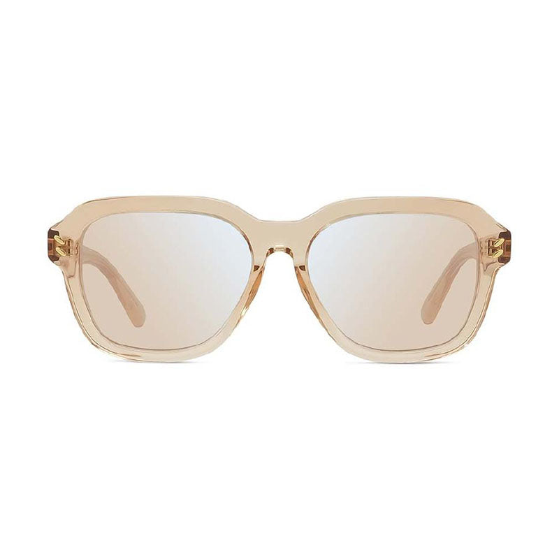 Stella McCartney Sunglasses Square Full Rim, Transparent Beige Frame and Champagne Lens SC40003I72G