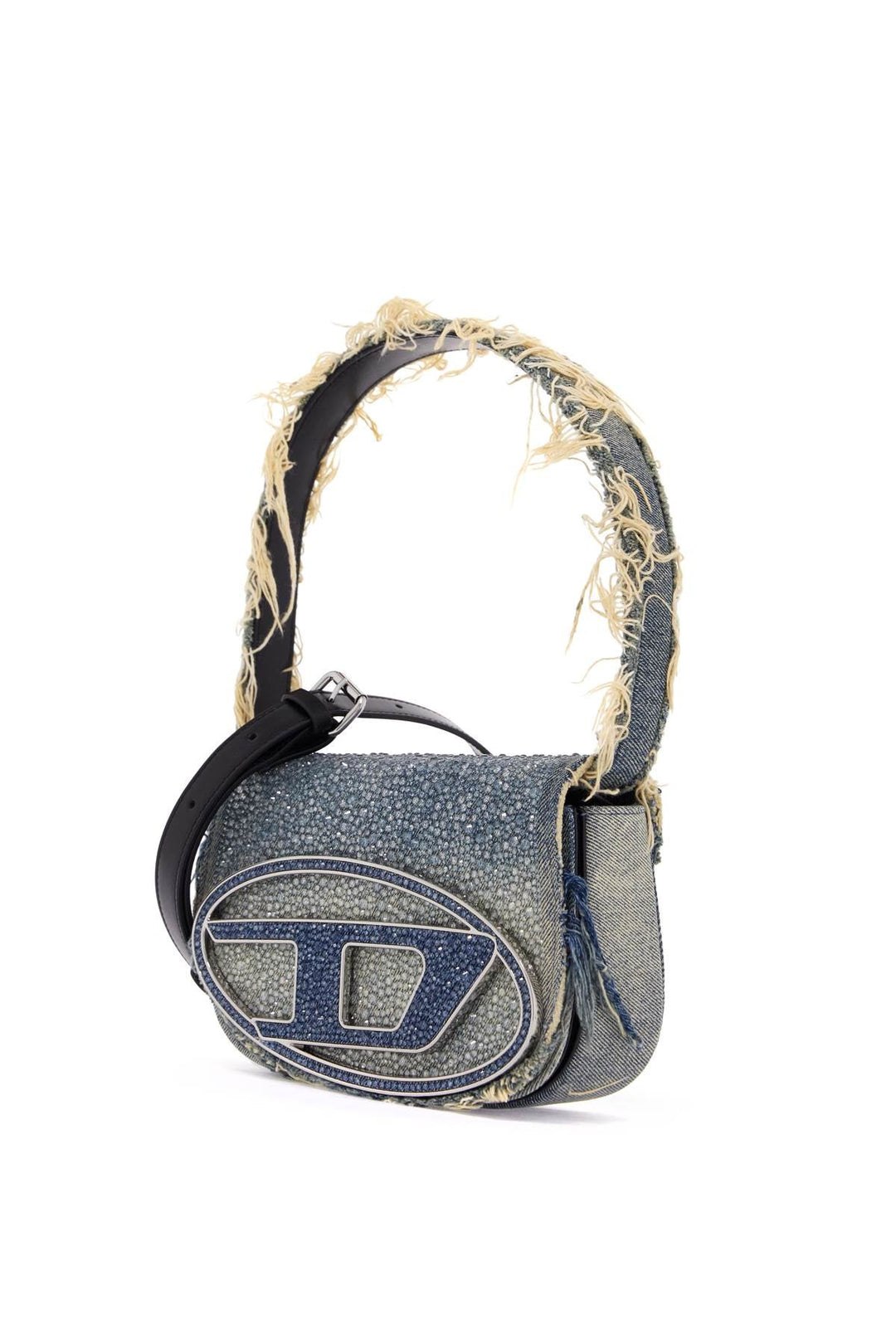 Bags - Diesel 1Dr Denim And Crystal Shoulder Bag - 242172ABS000004 - H8457 - os - Ask Me Wear