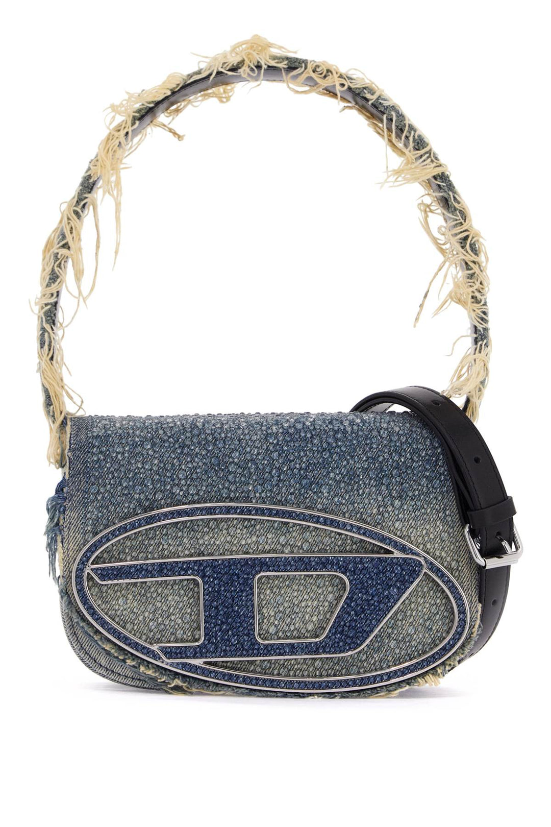 Bags - Diesel 1Dr Denim And Crystal Shoulder Bag - 242172ABS000004 - H8457 - os - Ask Me Wear