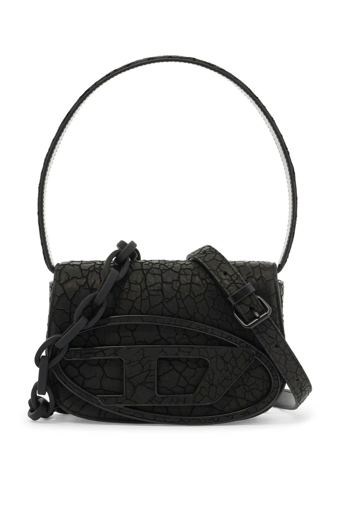 Bags - Diesel 1Dr Leather Shoulder Bag With Dry Finish - 242172ABS000018 - T8013 - os - Ask Me Wear