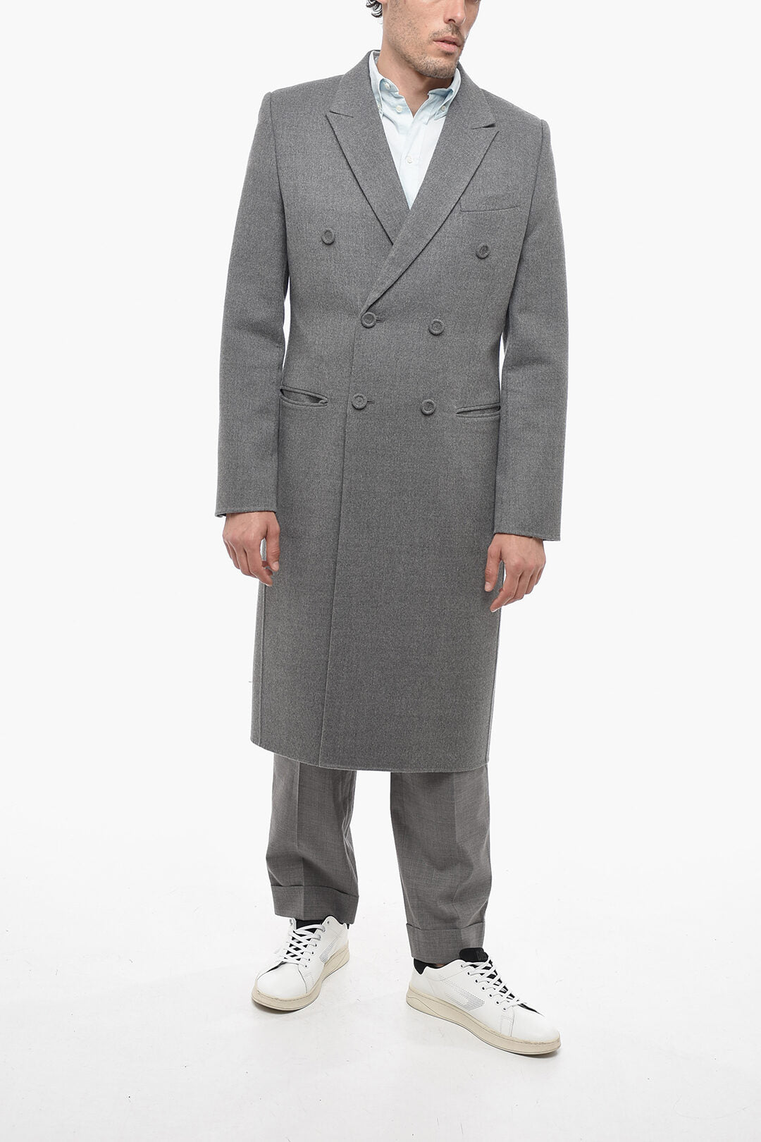 Other - Dior Double - breasted Virgin Wool Coat with Flush Pockets - 3616256473849 - Ask Me Wear