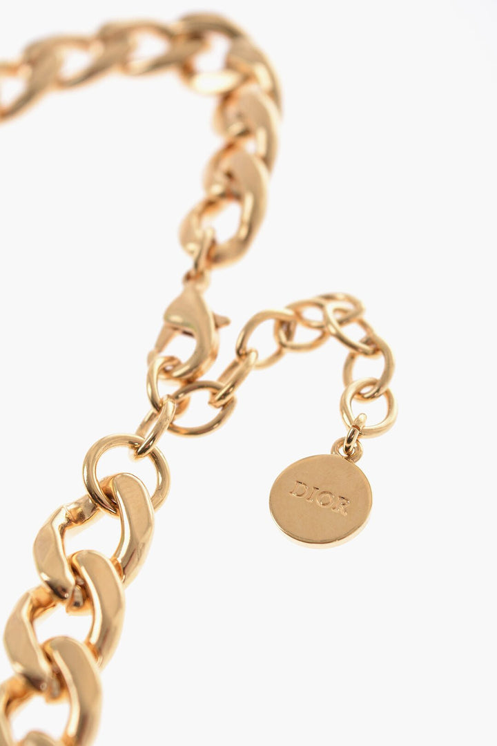 Other - Dior Golden - Effect Chain Necklace with Maxi CD Monogram - 3616257323402 - Ask Me Wear