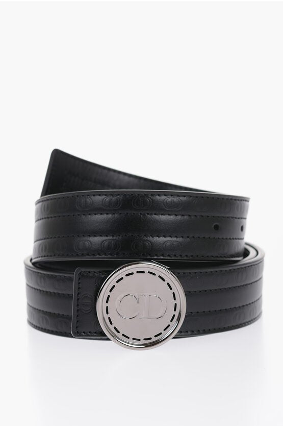 Accessories - Belts - Dior HOMME Embossed Leather Belt with Cilp Buckle - 3617060044720 - Ask Me Wear