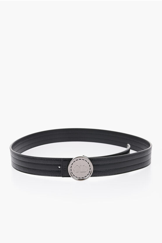 Accessories - Belts - Dior HOMME Embossed Leather Belt with Cilp Buckle - 3617060044720 - Ask Me Wear