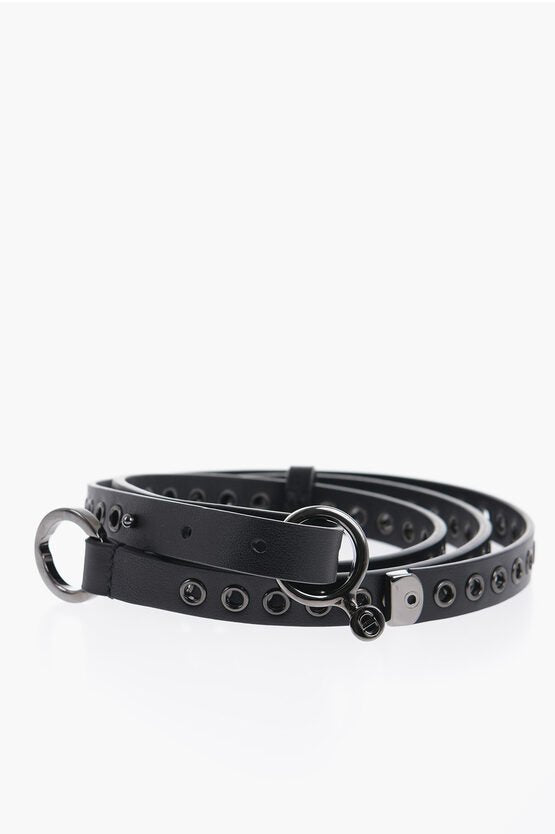 Accessories - Belts - Dior Leather Belt with Eyelets 15mm - 3616258040483 - Ask Me Wear