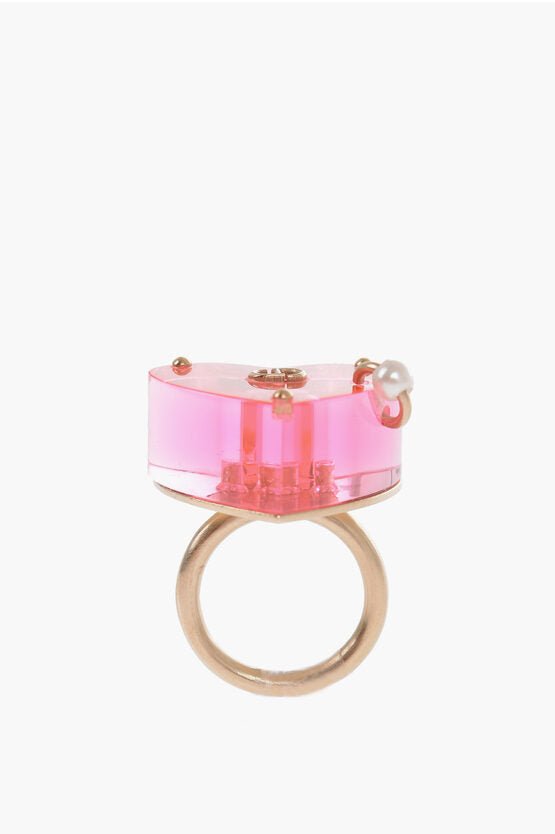 Rings - Dior Plexiglass Maxi Heart Ring - 3616257471745 - Ask Me Wear