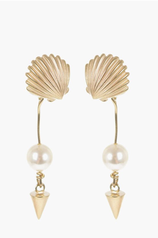 Earrings - Dior Shell - Shaped Earrings With Pendant - 3616256627624 - Ask Me Wear