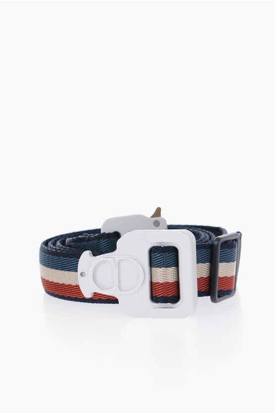 Accessories - Belts - Dior Tricolor Fabric Belt - 3614499627883 - Ask Me Wear