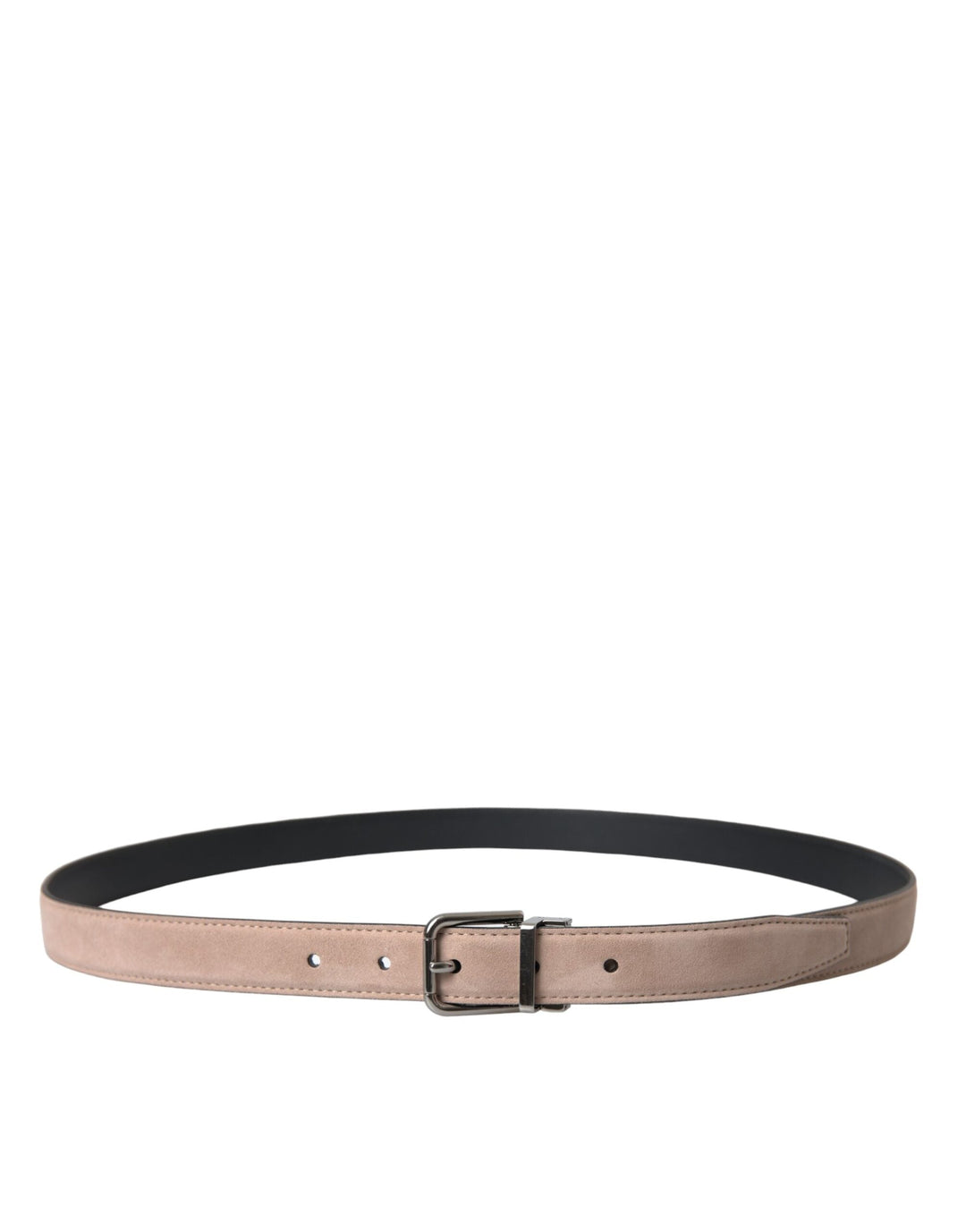  - Dolce & Gabbana Beige Suede Leather Silver Buckle Belt Men - BEL9223 - 105 - Ask Me Wear