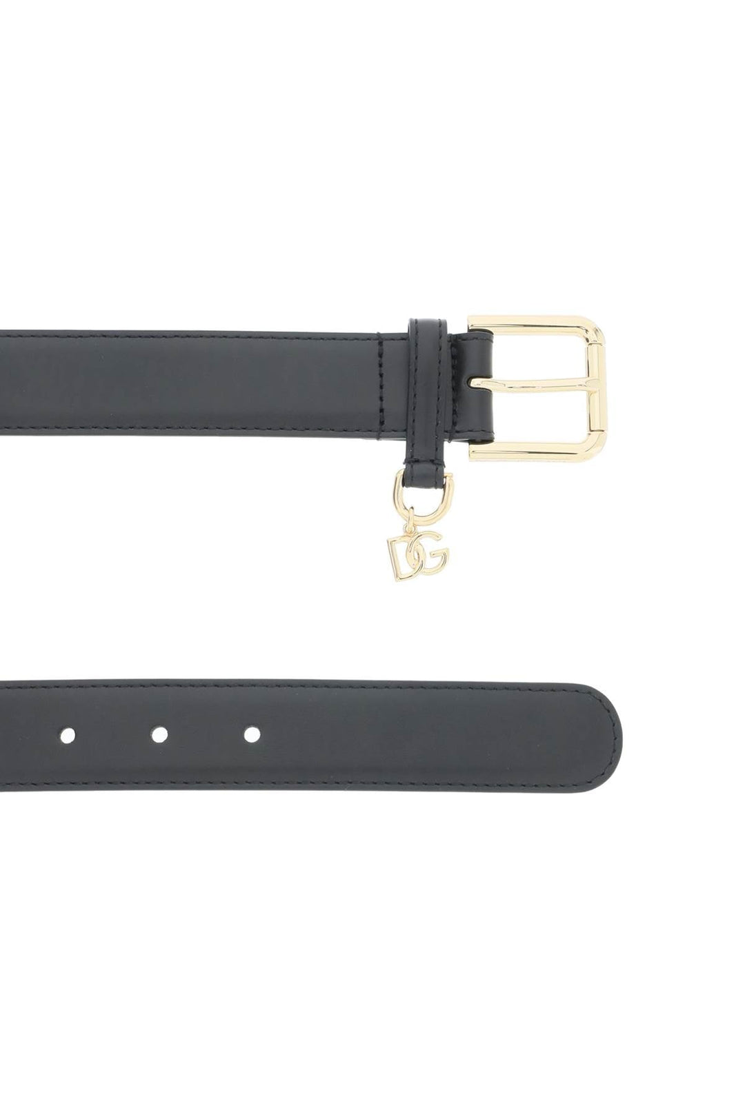 Belts - Dolce & Gabbana Belt With Charm Logo - 242450ACR000004 - 80999 - 80 - Ask Me Wear