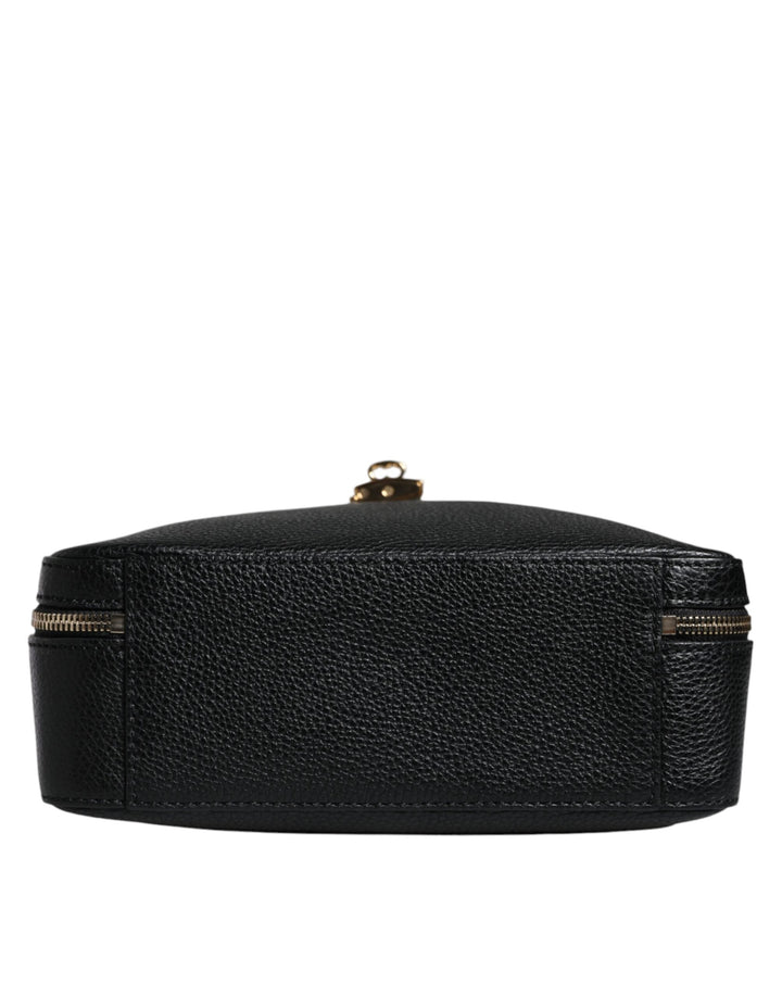  - Dolce & Gabbana Black Calfskin Leather Welcome Handbag Bag - BAG4087 - Ask Me Wear