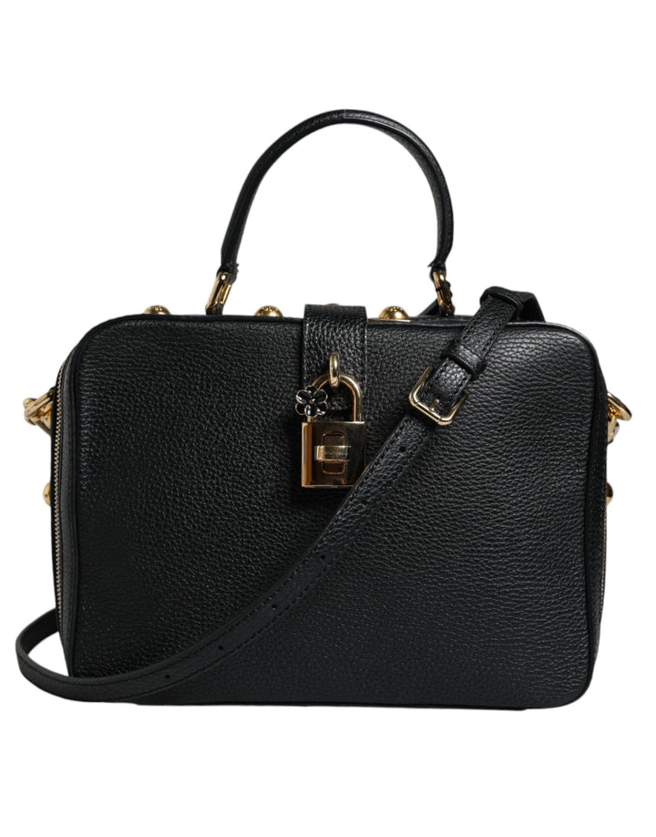  - Dolce & Gabbana Black Calfskin Leather Welcome Handbag Bag - BAG4087 - Ask Me Wear