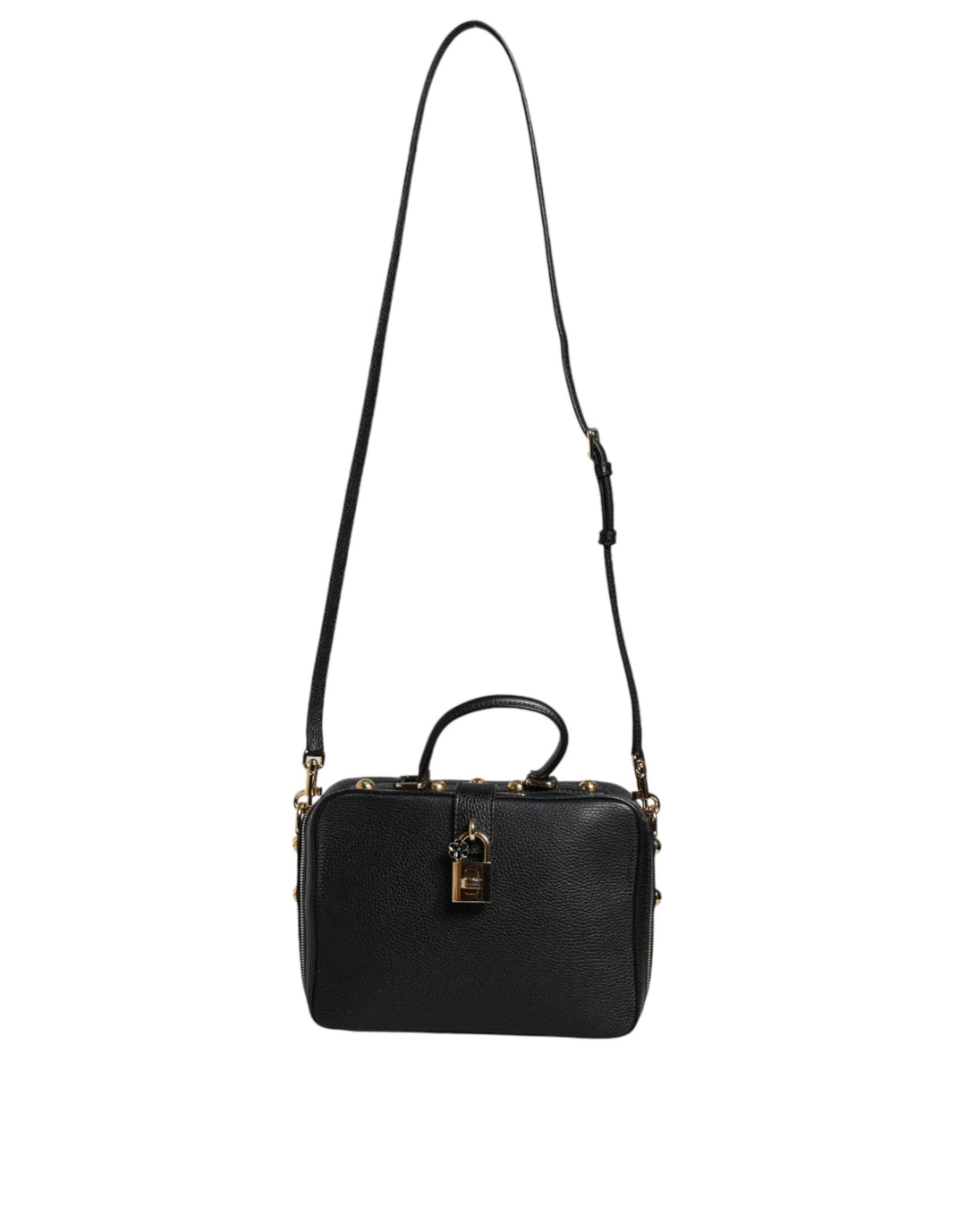  - Dolce & Gabbana Black Calfskin Leather Welcome Handbag Bag - BAG4087 - Ask Me Wear