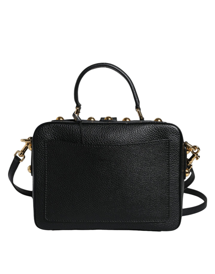  - Dolce & Gabbana Black Calfskin Leather Welcome Handbag Bag - BAG4087 - Ask Me Wear