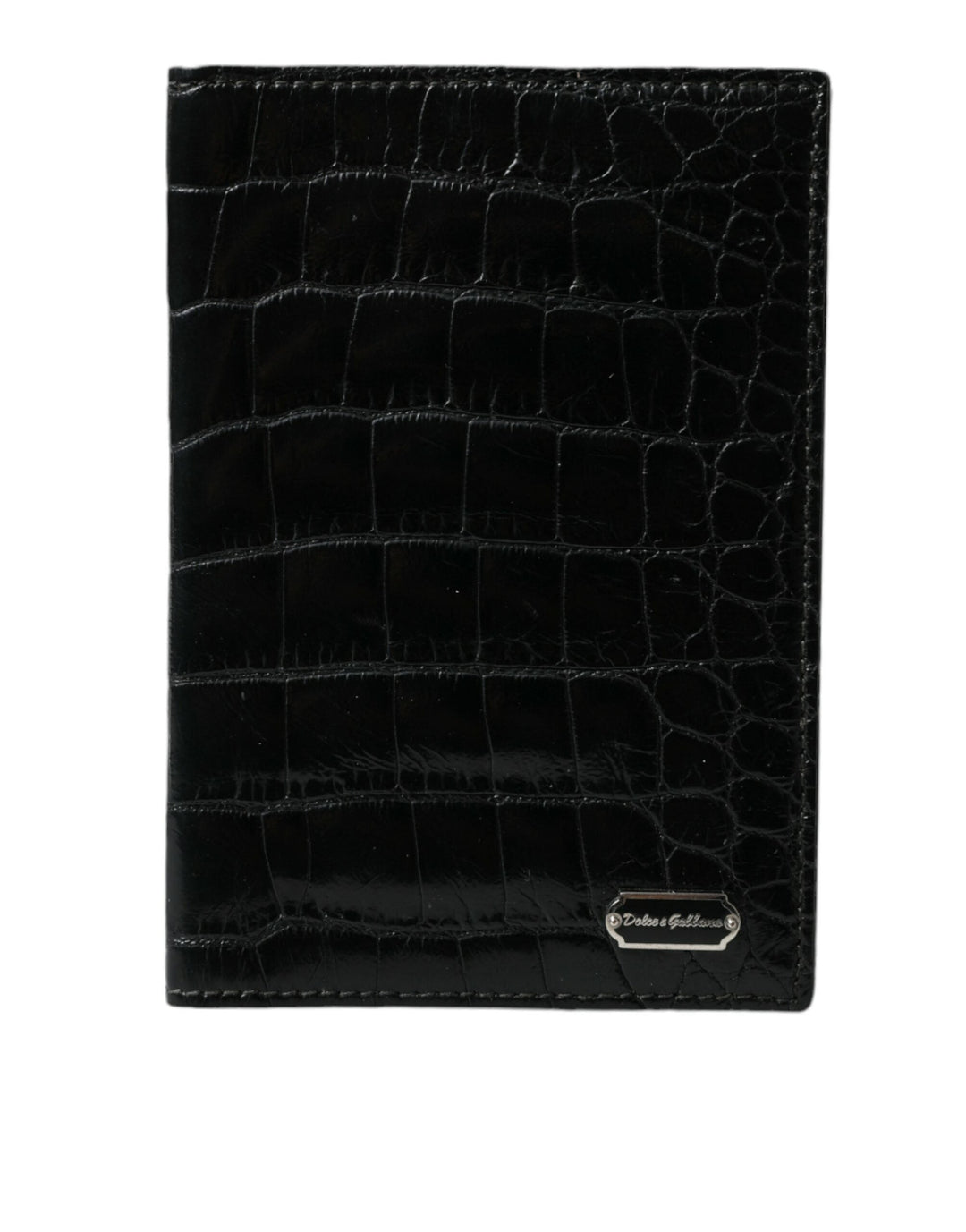  - Dolce & Gabbana Black Exotic Skin Leather Long Bifold Passport Holder - SMY101314 - Ask Me Wear